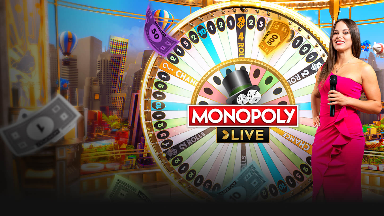 Monopoly Live auf Mobilgerät und Desktop